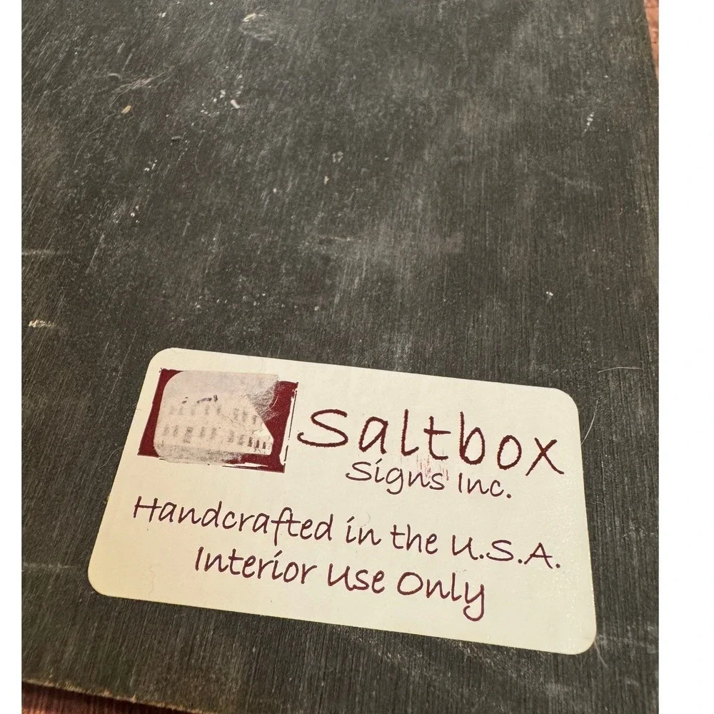 Vintage‎ Saltbox Signs Faith and Love Wood Wall Plaques Set of Two